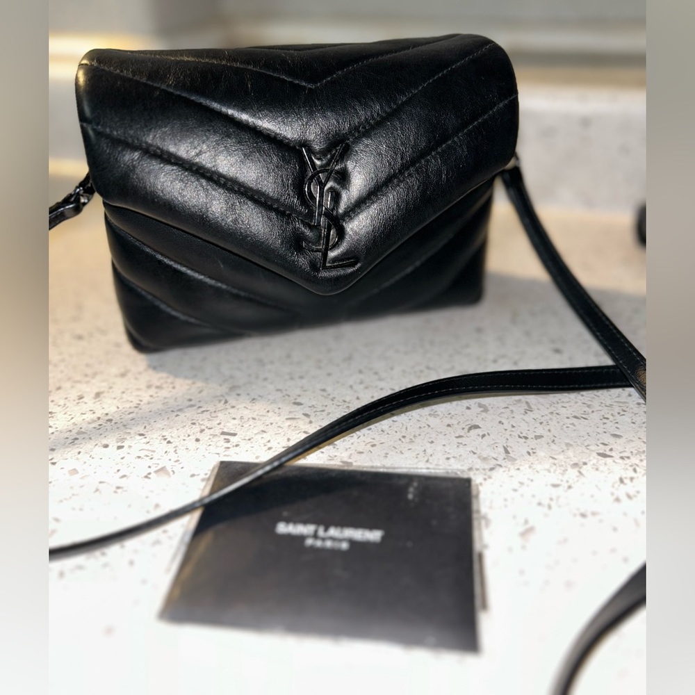 Gently Used Saint Laurent Loulou Toy Quilted Shoulder Bag with Adjustable Strap